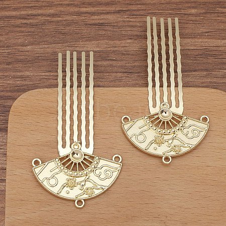 Alloy Hair Comb Finding PW-WGEE8D4-04-1