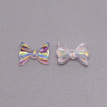 Bowknot Resin Cabochons MRMJ-WH0074-32F-1