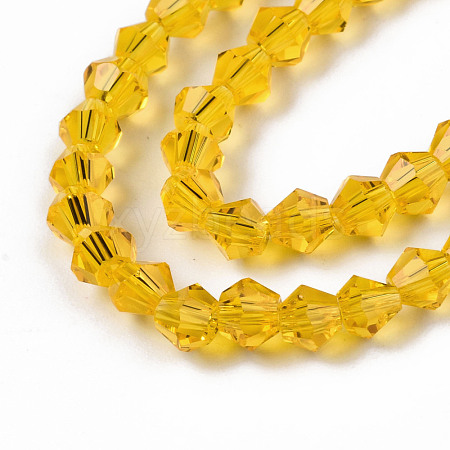 Faceted Bicone Glass Beads Strands EGLA-P017-4mm-16-1