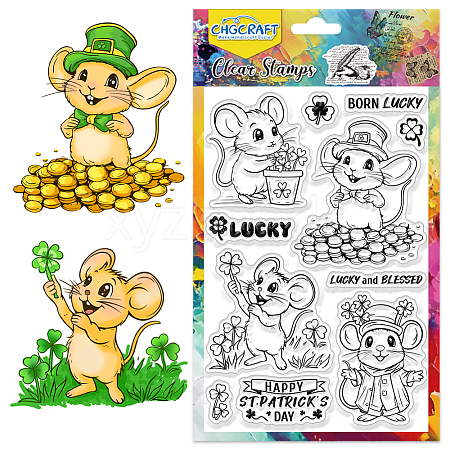 PVC Plastic Clear Stamps DIY-WH0618-0262-1