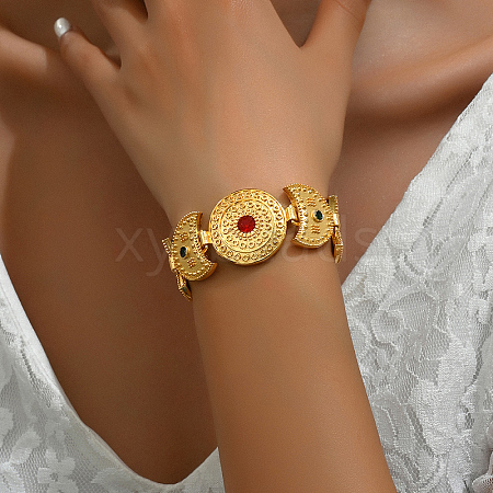 Moon-shaped Bracelet 18K Gold Plating CB2870-1