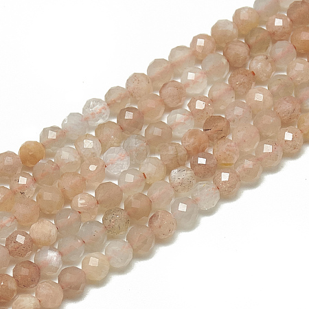 Natural Sunstone Beads Strands G-S300-15-3mm-1