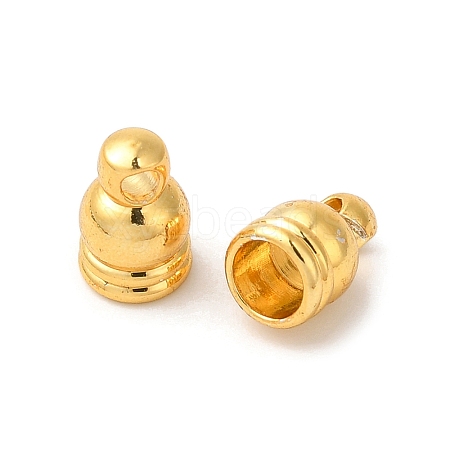 Rack Plating Brass Cord Ends KK-S375-09G-1