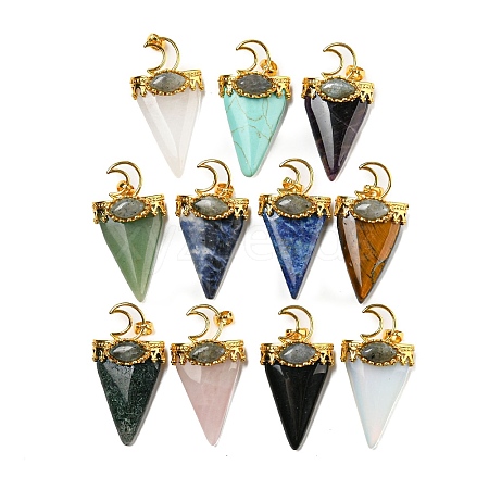 Natural & Synthetic Gemstone Big Pendants G-F639-06-G-1