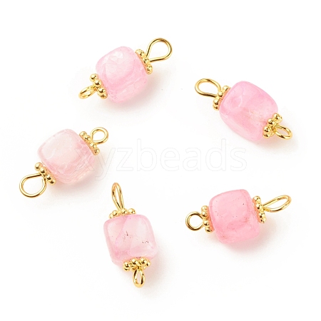 Natural Agate Connector Charms PALLOY-JF01587-01-1