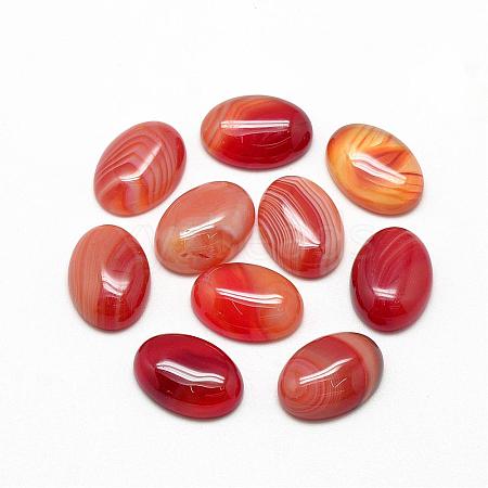 Natural Striped Agate/Banded Agate Cabochons G-R415-13x18-14-1