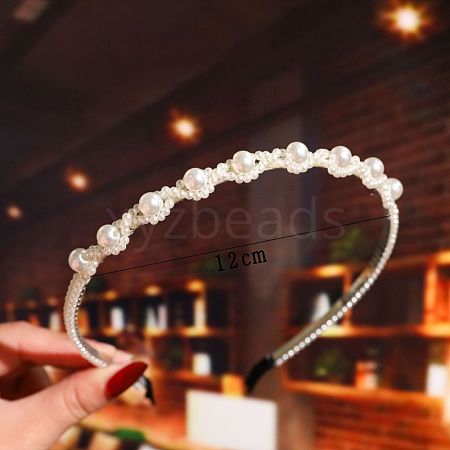 Pearl Hair Bands OHAR-PW0001-177L-1