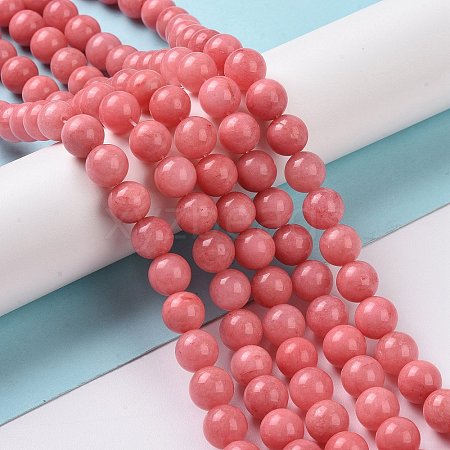 Natural Malaysia Jade Beads Strands G-A146-8mm-B08-1