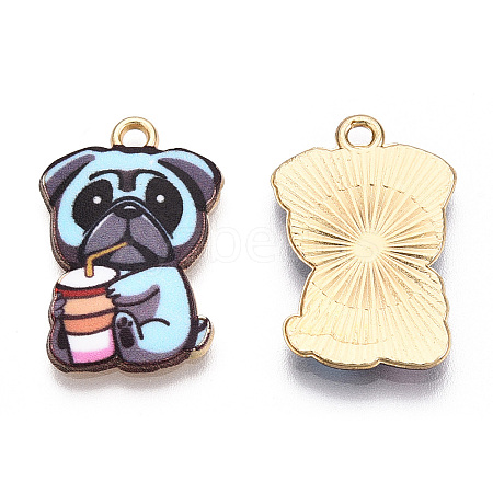 Printed Alloy Pendants ENAM-N056-199I-1