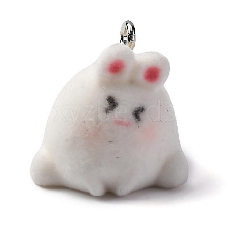 Flocky Animal Resin Pendants FIND-S001-05F-1