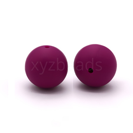 Round Food Grade Eco-Friendly Silicone Beads SI-JX0066A-09-1