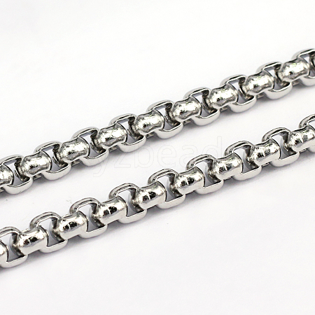 304 Stainless Steel Box Chains CHS-L001-29-5.5mm-1
