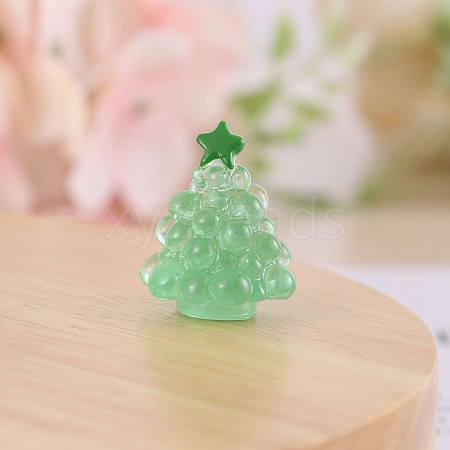 Luminous Resin Christmas Tree Figurines PW-WG4130A-05-1