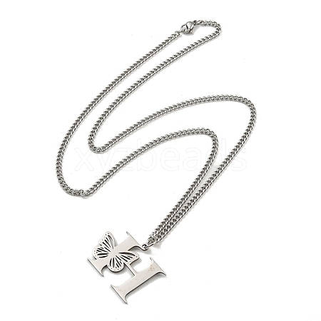 201 Stainless Steel Necklace NJEW-Q336-01H-P-1