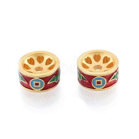 Alloy Enamel Beads PALLOY-P285-01A-02-1