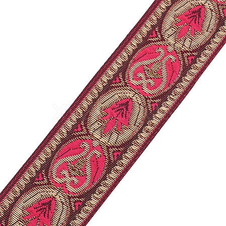 Ethnic Style Embroidery Polyester Ribbons SK-TAC0001-01-1