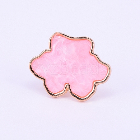 Adjustable Resin Palette Rings MRMJ-WH0060-74B-1