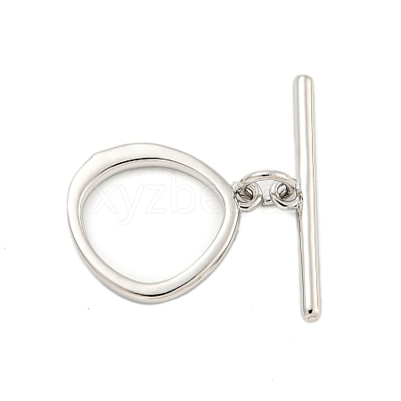 Brass Toggle Clasps KK-A223-04P-1