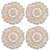 Handmade Cotton Lace Cup Coasters AJEW-GF0008-84B-1