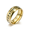 Viking Word Pattern 304 Stainless Steel Finger Rings for Men FS-WG08DAB-18-1