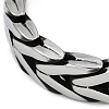 304 Stainless Steel Cuban Link Chain Bracelets for Men BJEW-B102-04AS-2