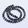 Natural Hawk's Eye Beads Strands G-L478-04-6mm-3