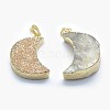 Natural Quartz Pendants G-P383-08G-03-2