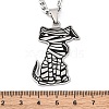 201 Stainless Steel Pendant Necklaces LS-NJEW-C066-02P-3