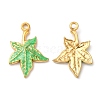 304 Stainless Steel Enamel Pendants STAS-K256-08G-02-1