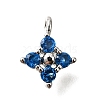 Brass Micro Pave Cubic Zirconia Pendants KK-D356-07A-P-1