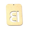 Ion Plating(IP) 304 Stainless Steel Pendants STAS-K216-49B-G-3