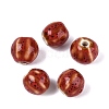 Vintage Porcelain Corrugated Beads PORC-N013-11O-1