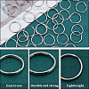 40Pcs 304 Stainless Steel Split Key Rings STAS-CY0001-01A-P-6