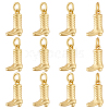 12Pcs Brass Charms ZIRC-BC00001-27G-1