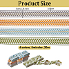 20M 4 Colors Polyester Jacquard Ribbons SRIB-OC0001-09-2