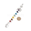 7 Chakra Gemstone Beaded Pendant Decorations HJEW-JM00797-02-2