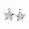 CCB Plastic Star Pendants CCB-J031-07P-1