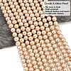 Eco-Friendly Dyed  Glass Pearl Round Beads Strands HY-A002-8mm-RB064-4