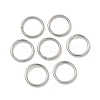 Tarnish Resistant 304 Stainless Steel Open Jump Rings X-STAS-J013-10x1mm-01-1