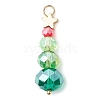 Christmas Theme Brass & Glass Pendants PALLOY-JF02998-1