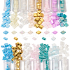  395Pcs 15 Style 2-Hole Glass Seed Beads Sets SEED-TA0001-07-2