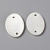 Natural Freshwater Shell Links Connectors SHEL-C001-12A-1