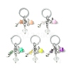 Acrylic & Natural Gemstone Keychain KEYC-JKC00541-S-1