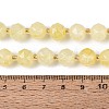 Ombre Effect Dyed Transparent Crackle Glass Beads Strands GLAA-Q111-10MM-07-5