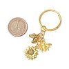 Sunflower & Bee Alloy Keychains KEYC-JKC01061-3