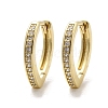 Teardrop Brass Micro Pave Cubic Zirconia Hoop Earrings EJEW-M082-10G-2