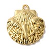 Rack Plating Brass Pendants KK-A229-28G-1