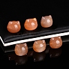 Natural Peach Moonstone Cat Beads PW-WGFCF6D-01-2