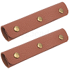 2Pcs PU Leather Luggage Handle Wrap Covers PURS-GL0001-06B-1