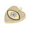 Brass Micro Pave Cubic Zirconia Pendants KK-U058-58C-G-2